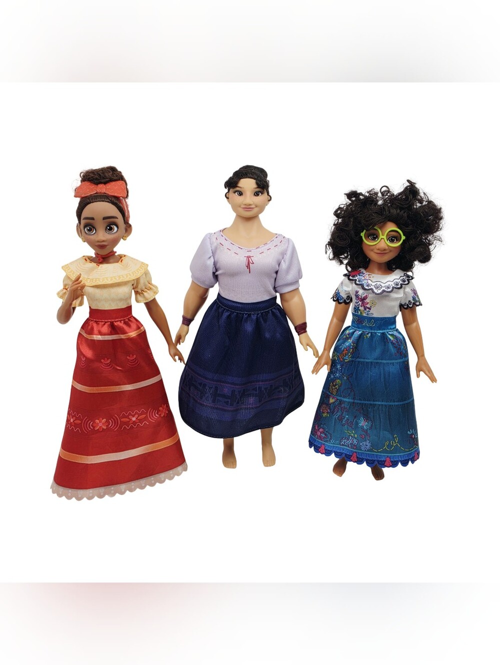 Disney Encanto Mirabel Luisa & Dolores Madrigal Doll Set Of 3